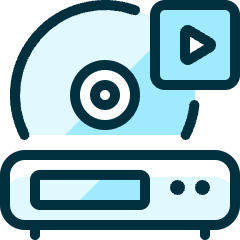 Video Player Device Play Icon from Ultimate Duotone Set