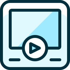 Video Player Interface Icon from Ultimate Duotone Set