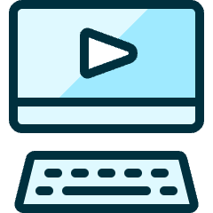 Video Player Monitor Icon from Ultimate Duotone Set