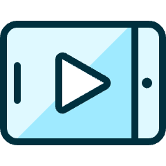Video Player Smartphone Horizontal Icon from Ultimate Duotone Set