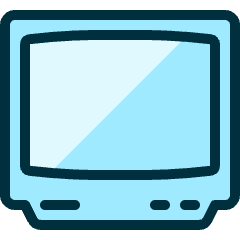 Vintage Tv 3 Icon from Ultimate Duotone Set