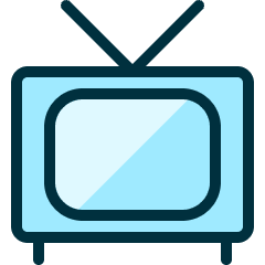 Vintage Tv 4 Icon from Ultimate Duotone Set