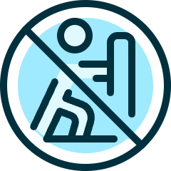 Allowances No Pushing Icon from Ultimate Duotone Set