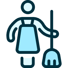 Cleaning Woman 1 Icon from Ultimate Duotone Set