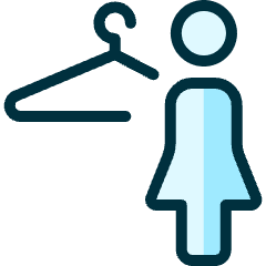 Locker Room Hanger Woman Icon from Ultimate Duotone Set