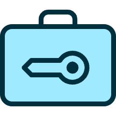 Locker Room Suitcase Key Icon from Ultimate Duotone Set