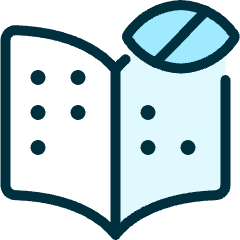 Disability Blind Read Icon from Ultimate Duotone Set