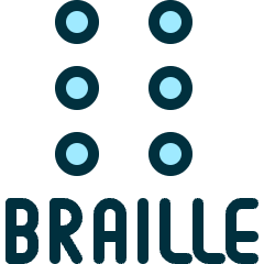 Disability Braille 1 Icon from Ultimate Duotone Set