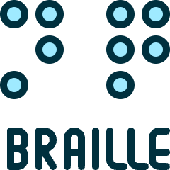 Disability Braille Icon from Ultimate Duotone Set