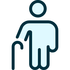 Disability Cane Icon from Ultimate Duotone Set