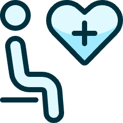 Disability Heart Plus Icon from Ultimate Duotone Set
