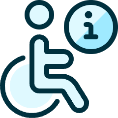 Disability Information Icon from Ultimate Duotone Set