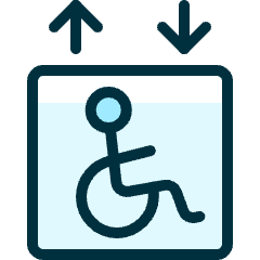 Disability Lift Icon from Ultimate Duotone Set