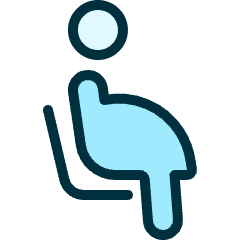 Disability Sit Pregnancy Icon from Ultimate Duotone Set