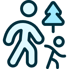 Family Walk Park Icon from Ultimate Duotone Set