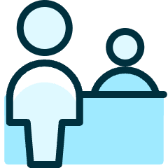 Information Desk Customer Icon from Ultimate Duotone Set