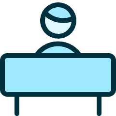 Information Desk Man Icon from Ultimate Duotone Set