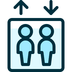 Lift Two People Icon from Ultimate Duotone Set