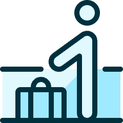 Moving Walkway Luggage Icon from Ultimate Duotone Set