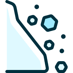 Safety Danger Mudslide Icon from Ultimate Duotone Set