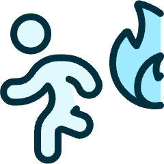 Safety Fire Exit Icon from Ultimate Duotone Set