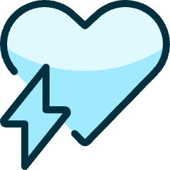 Safety Heart Electricity Icon from Ultimate Duotone Set