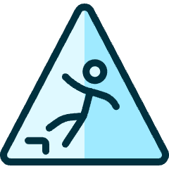 Safety Warning Cliff Icon from Ultimate Duotone Set