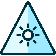 Safety Warning Sun Icon from Ultimate Duotone Set