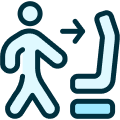 Seat Find Icon from Ultimate Duotone Set