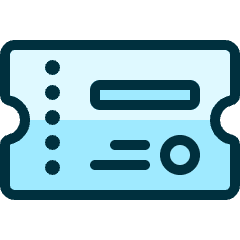 Ticket Icon from Ultimate Duotone Set