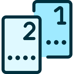 Ticket Two Icon from Ultimate Duotone Set