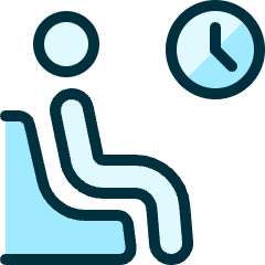 Waiting Room Clock Icon from Ultimate Duotone Set