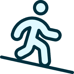 Walking Descend Icon from Ultimate Duotone Set