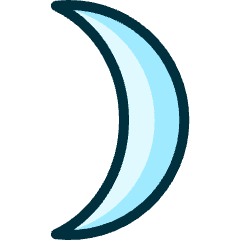 Night Moon New 1 Icon from Ultimate Duotone Set