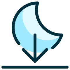 Night Pass Icon from Ultimate Duotone Set