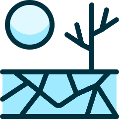 Natural Disaster Draught Icon from Ultimate Duotone Set