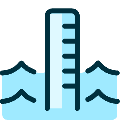 Natural Disaster Flood Building Icon from Ultimate Duotone Set