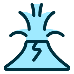 Natural Disaster Volcano Icon from Ultimate Duotone Set