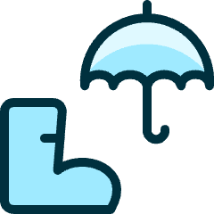 Rain Umbrella Boots Icon from Ultimate Duotone Set