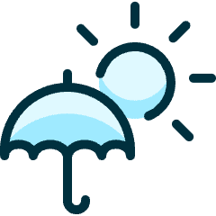Rain Umbrella Sun Icon from Ultimate Duotone Set