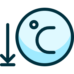 Temperature Celsius Low Icon from Ultimate Duotone Set