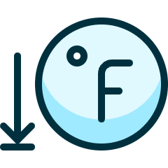Temperature Fahrenheit Low Icon from Ultimate Duotone Set