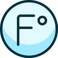 Temperature Fahrenheit Icon from Ultimate Duotone Set
