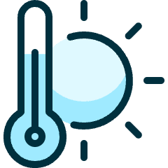 Temperature Thermometer Sunny Icon from Ultimate Duotone Set