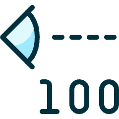 Visibility 100 Icon from Ultimate Duotone Set