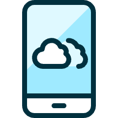 Weather App Cloudy Icon from Ultimate Duotone Set
