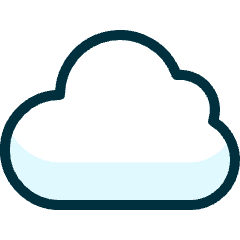 Weather Cloud 1 Icon from Ultimate Duotone Set