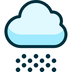 Weather Cloud Snow Icon from Ultimate Duotone Set