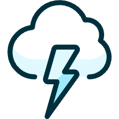 Weather Cloud Thunder Icon from Ultimate Duotone Set