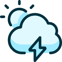 Weather Cloudy Thunder Icon from Ultimate Duotone Set